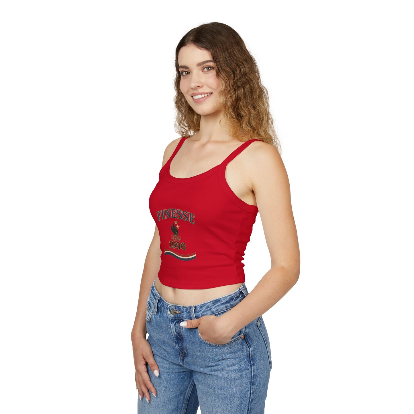 Serve 2 Survive® Finesse Olympics 1996 Spaghetti Strap Tank – Bella+Canvas 1012