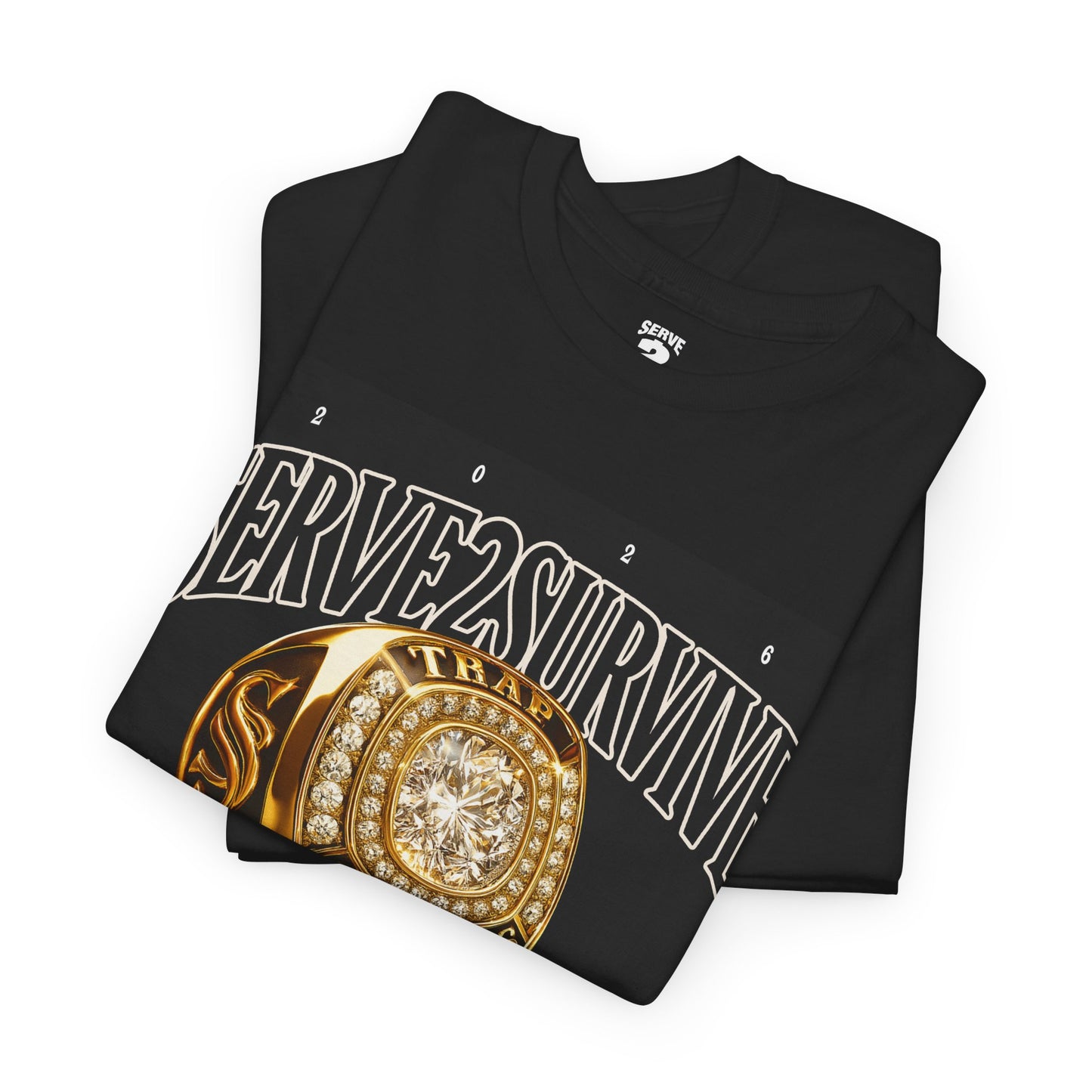 Serve 2 Survive® Trap Champions T-Shirt (Black)