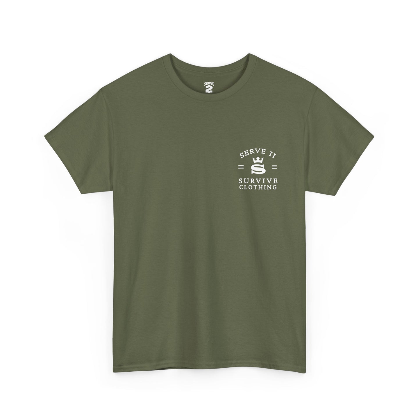 Serve 2 Survive® S2S Mark T-Shirt - Classic Stamp (White Logo)