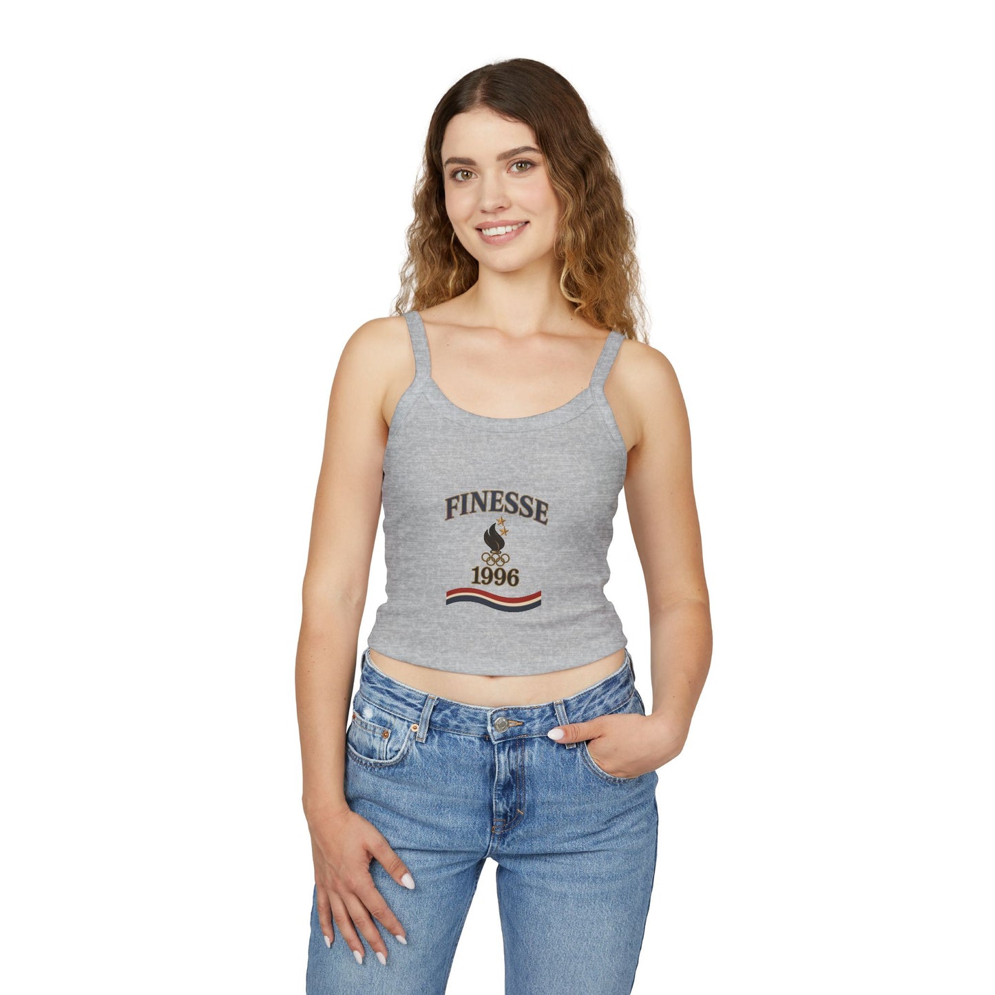 Serve 2 Survive® Finesse Olympics 1996 Spaghetti Strap Tank – Bella+Canvas 1012