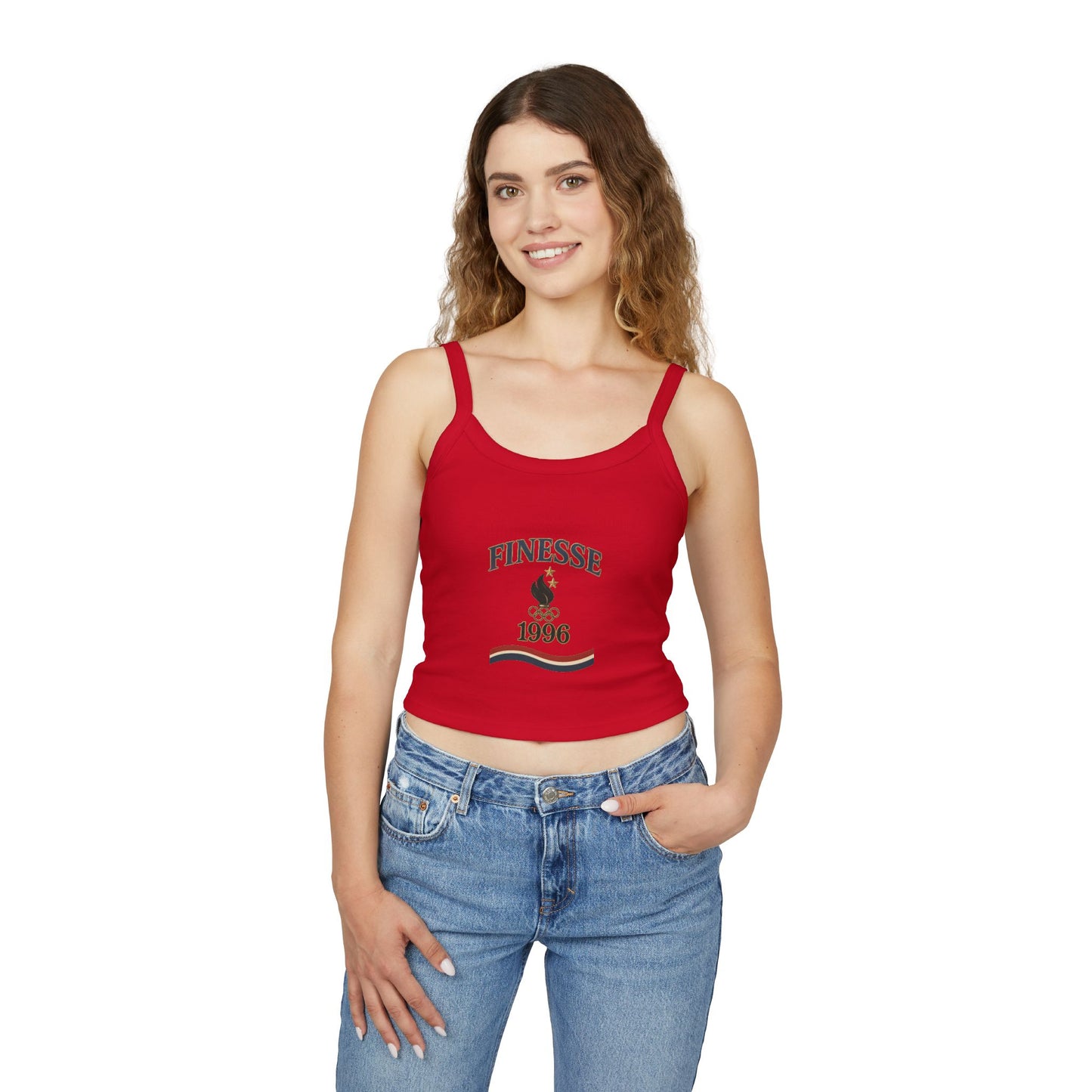 Serve 2 Survive® Finesse Olympics 1996 Spaghetti Strap Tank – Bella+Canvas 1012