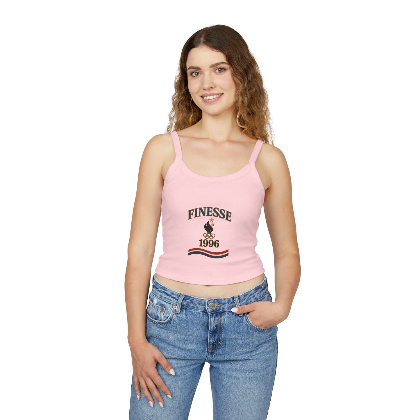 Serve 2 Survive® Finesse Olympics 1996 Spaghetti Strap Tank – Bella+Canvas 1012