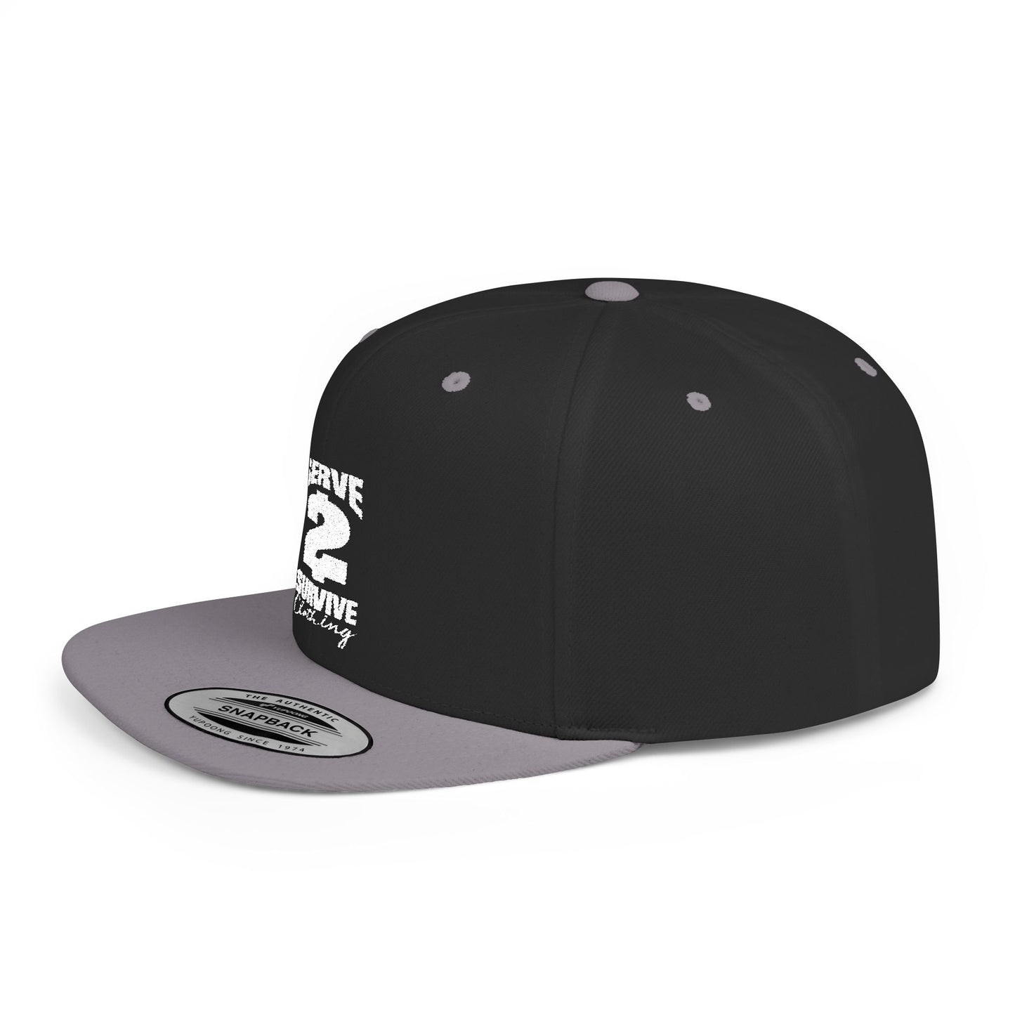 Serve 2 Survive® Logo Flat Bill Snapback Hat