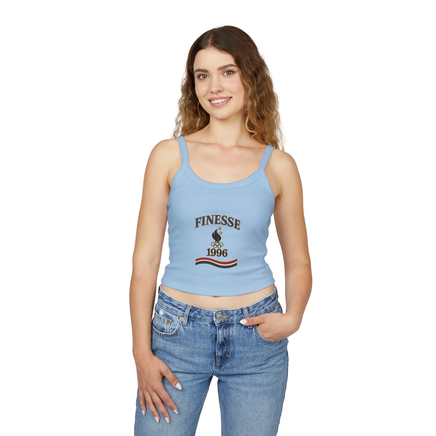 Serve 2 Survive® Finesse Olympics 1996 Spaghetti Strap Tank – Bella+Canvas 1012