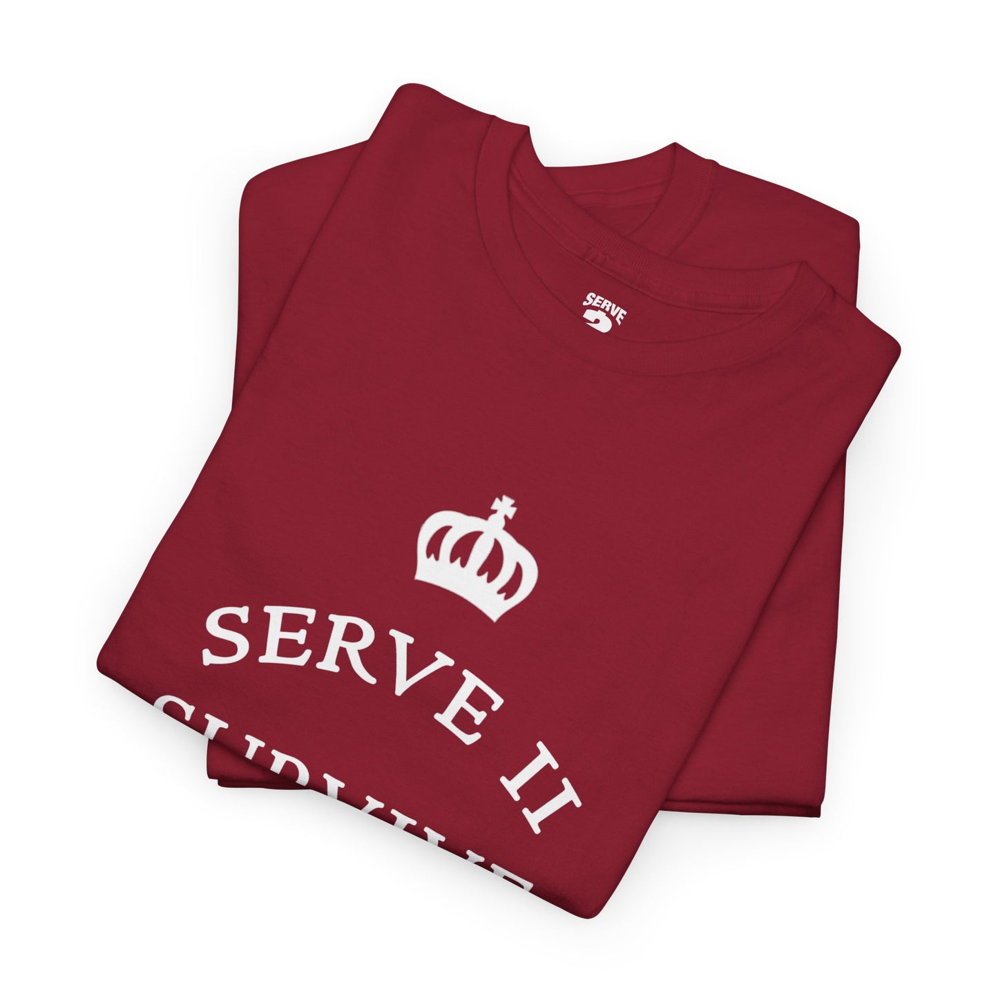 Serve 2 Survive® Crown Talk T-Shirt (White Logo)
