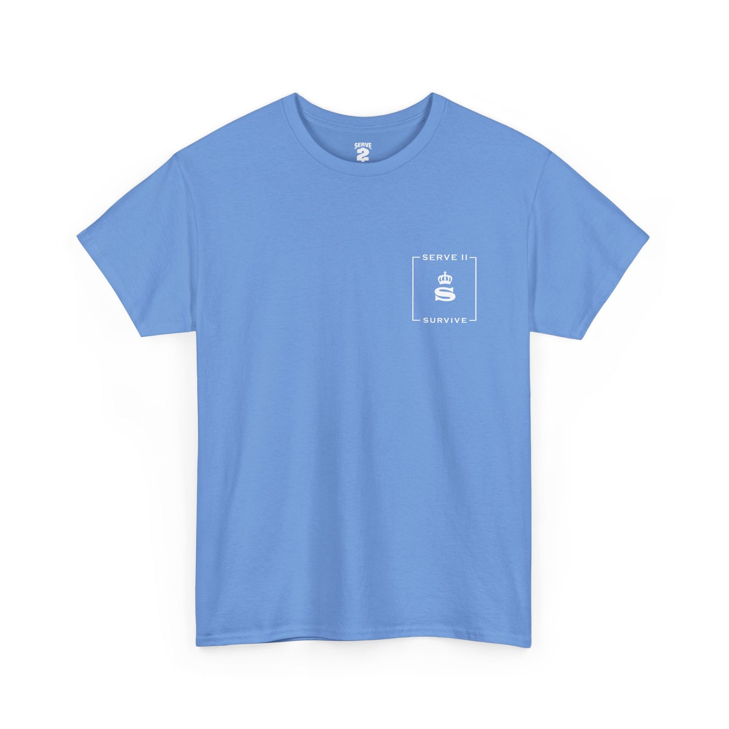 Serve 2 Survive® Le Embleme Blanc T-Shirt - Classic Stamp (White Logo)