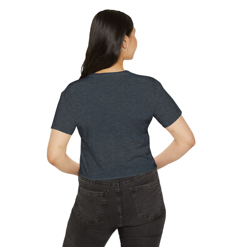 Popular Hustler Women's Festival Crop Top (White Logo)