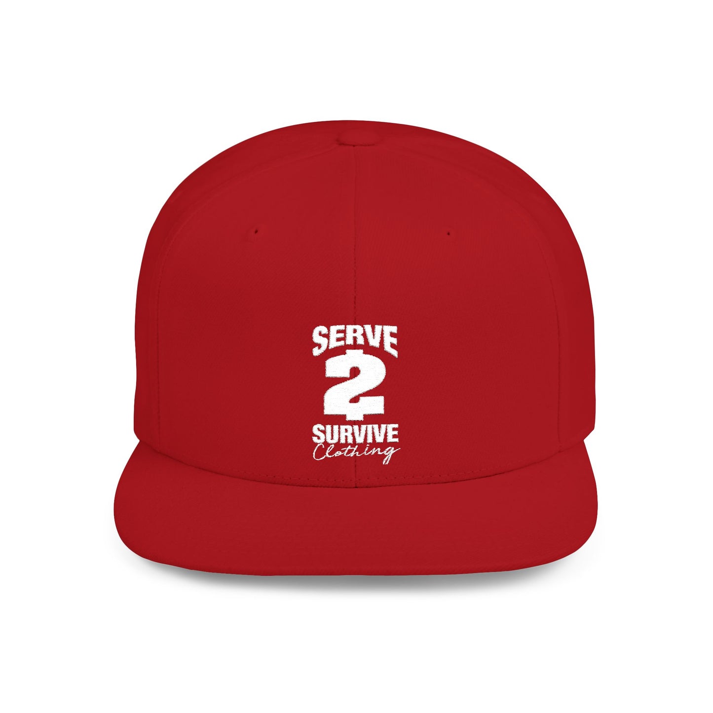 Serve 2 Survive® Logo Flat Bill Snapback Hat