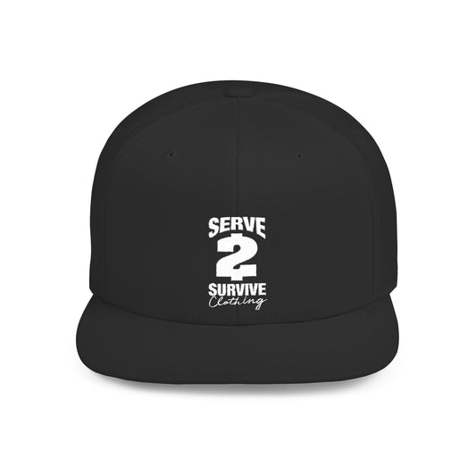 Serve 2 Survive® Logo Flat Bill Snapback Hat