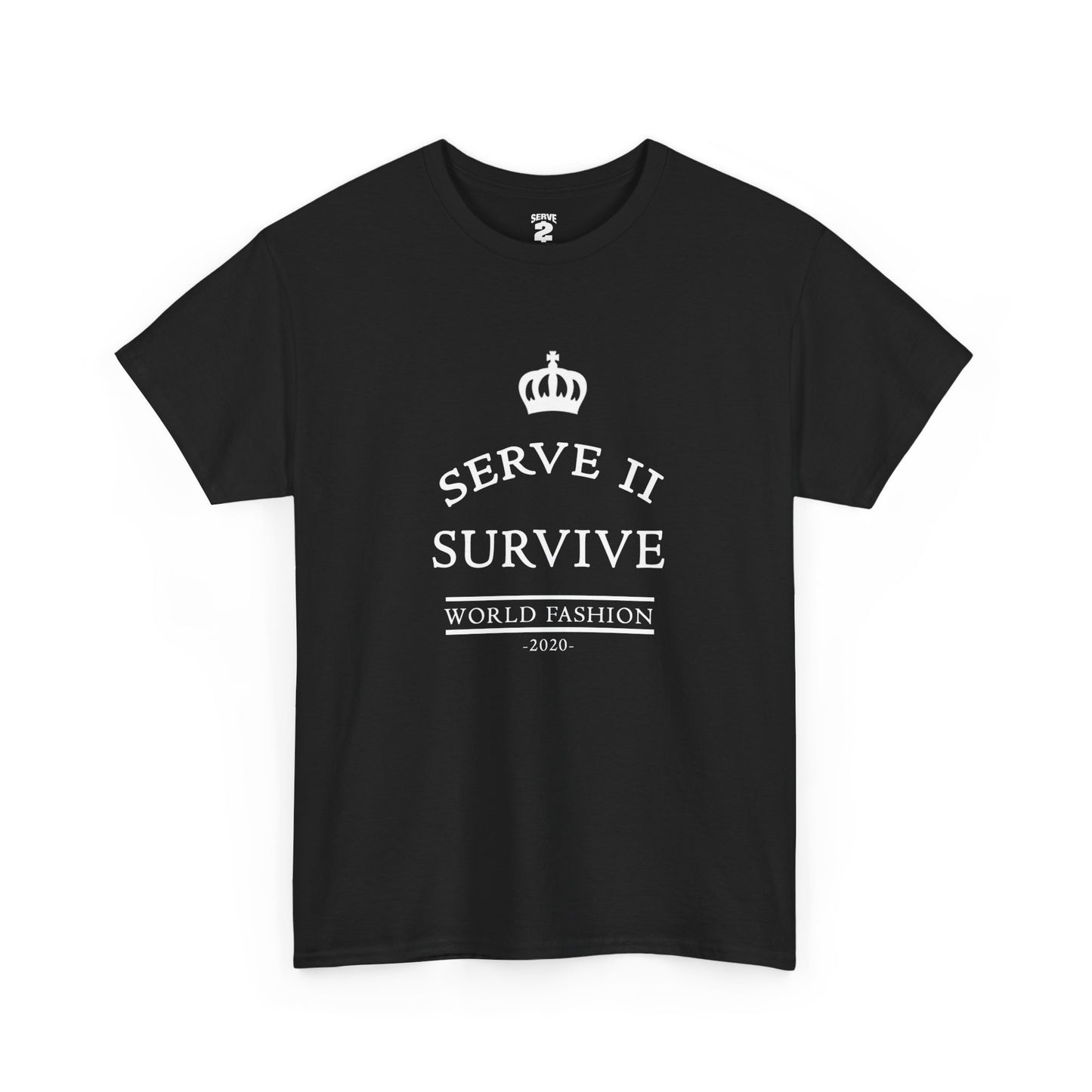 Serve 2 Survive® Crown Talk T-Shirt (White Logo)