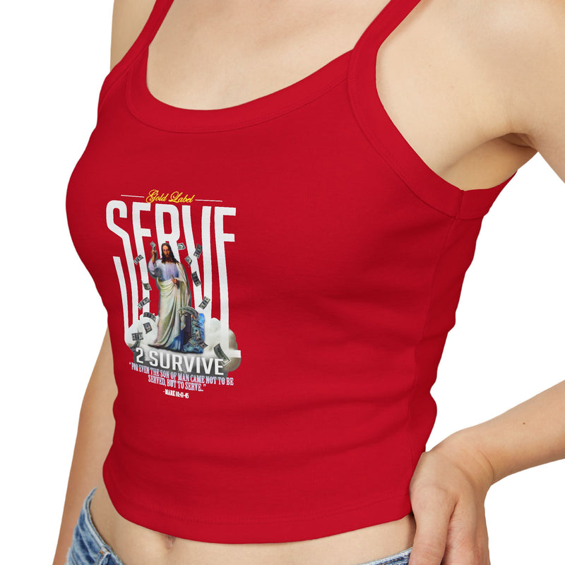 Serve God Women's Spaghetti Strap Tank Top