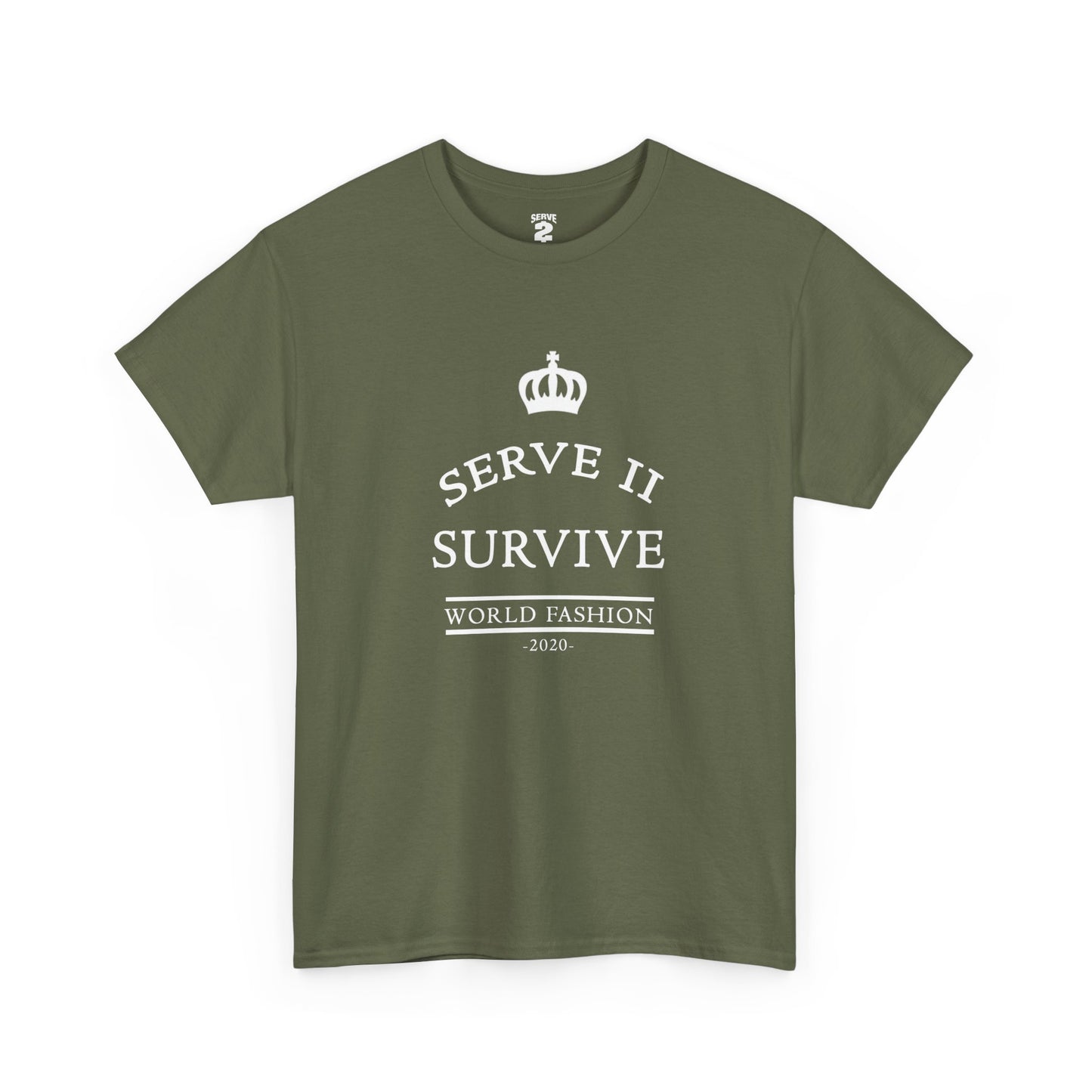 Serve 2 Survive® Crown Talk T-Shirt (White Logo)