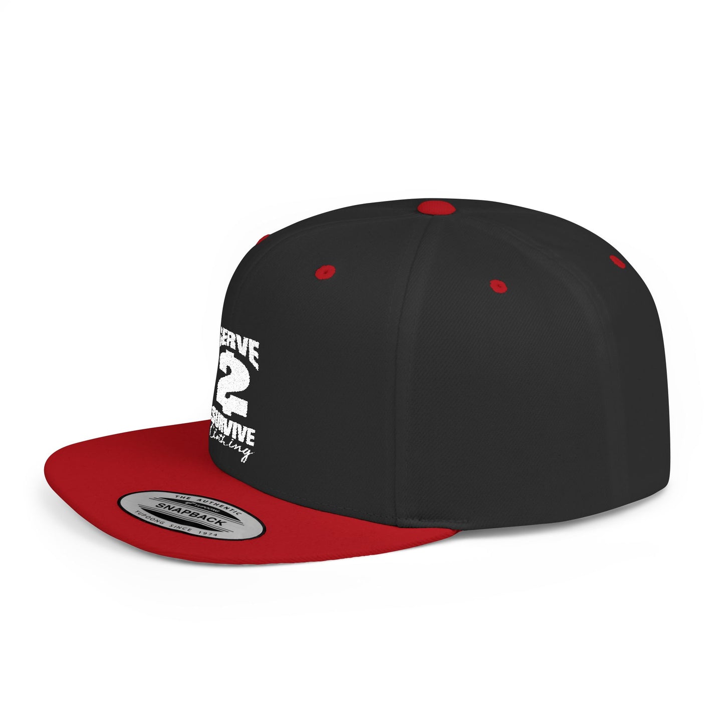 Serve 2 Survive® Logo Flat Bill Snapback Hat