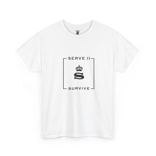 Serve 2 Survive® Le Embleme Blanc T-Shirt