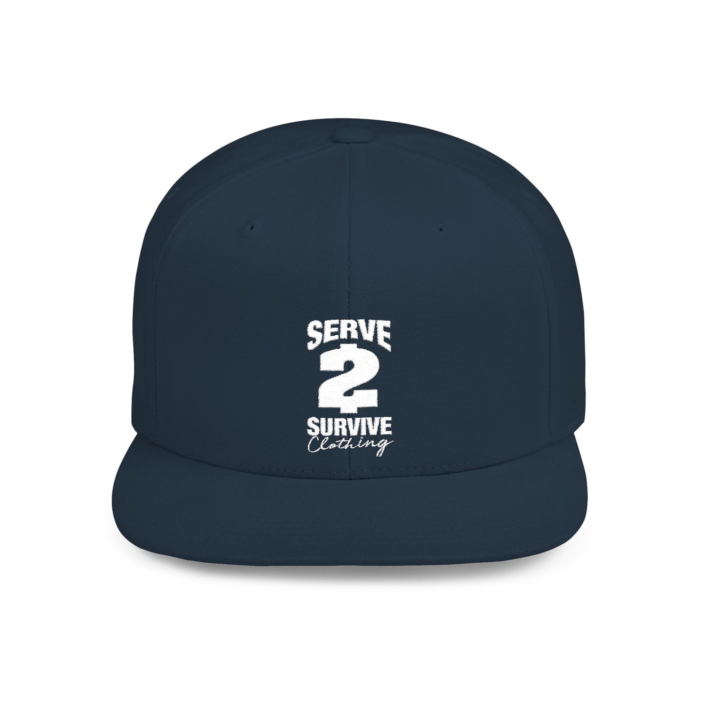 Serve 2 Survive® Logo Flat Bill Snapback Hat