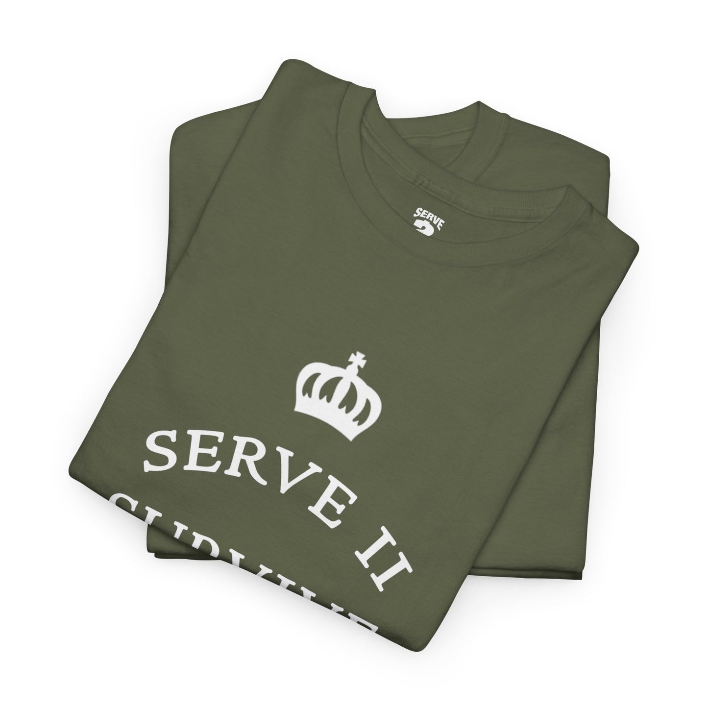 Serve 2 Survive® Crown Talk T-Shirt (White Logo)