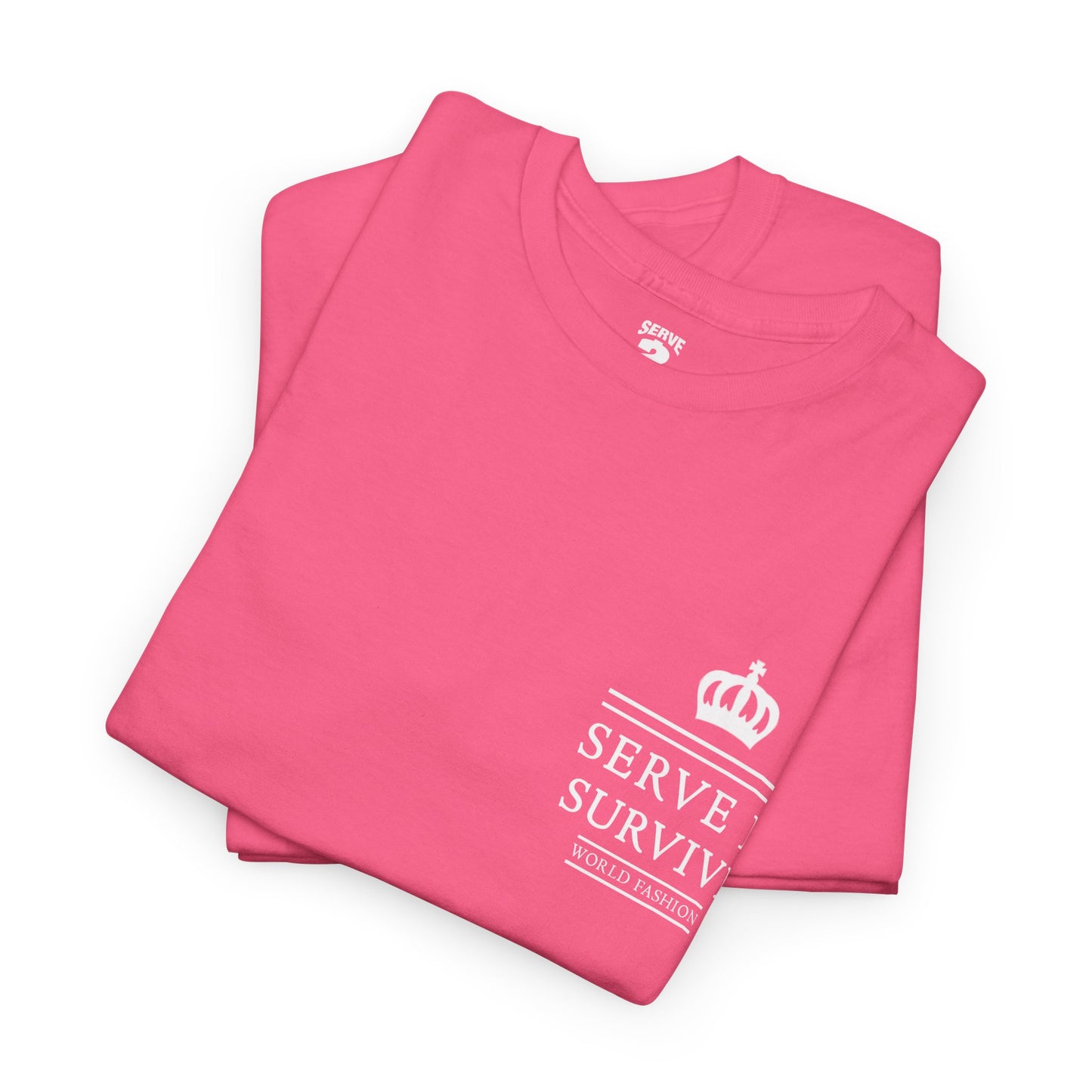 Serve 2 Survive® Block Royalty T-Shirt - Classic Stamp (White Logo)