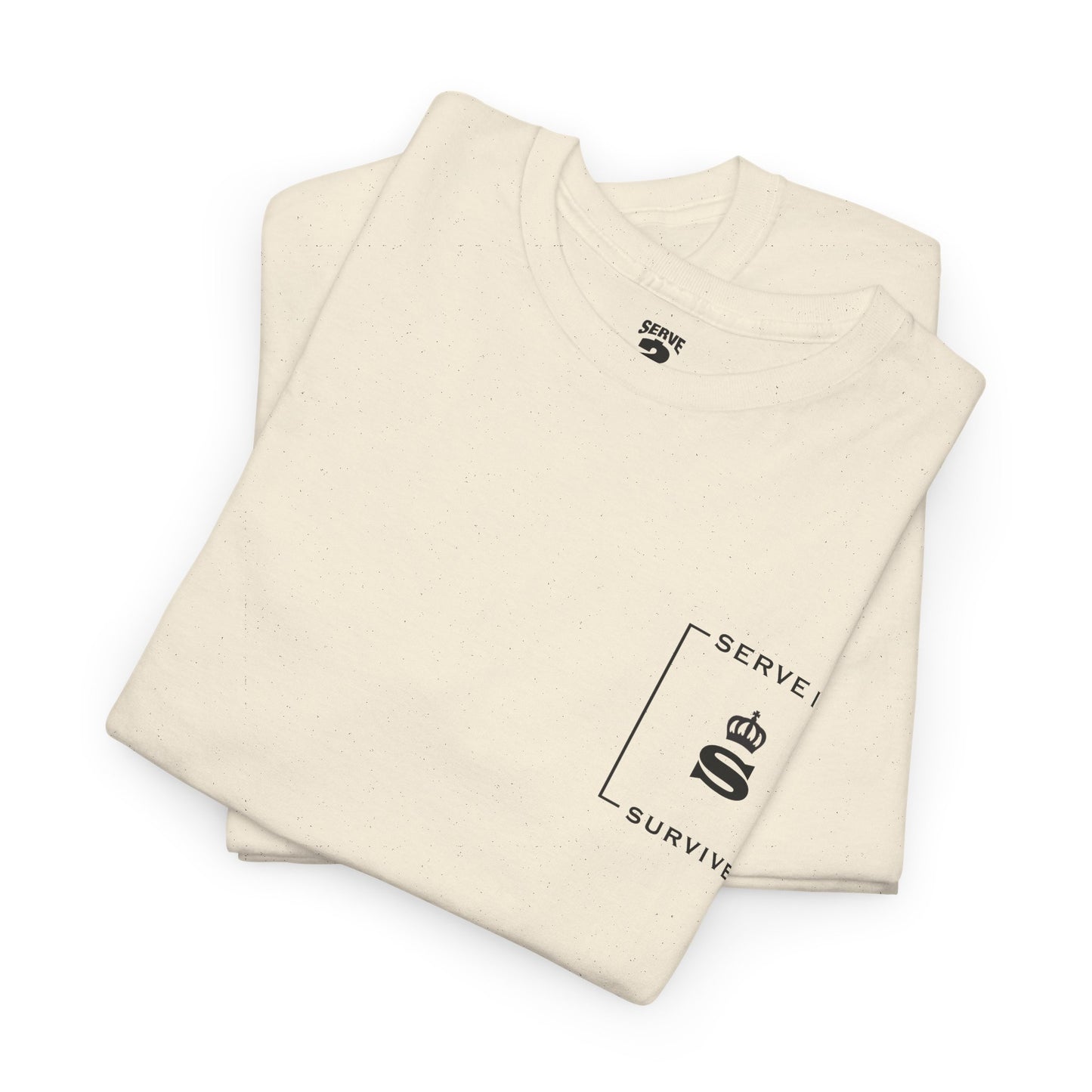 Serve 2 Survive® Le Embleme Blanc T-Shirt - Classic Stamp