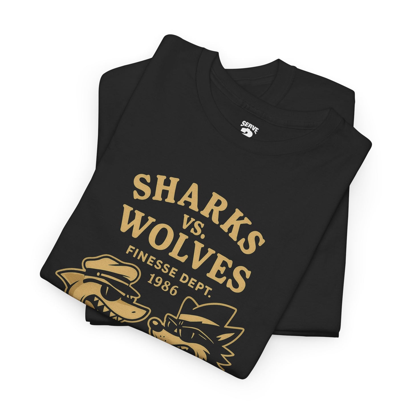 Serve 2 Survive® Sharks Vs Wolves Finesse T-Shirt