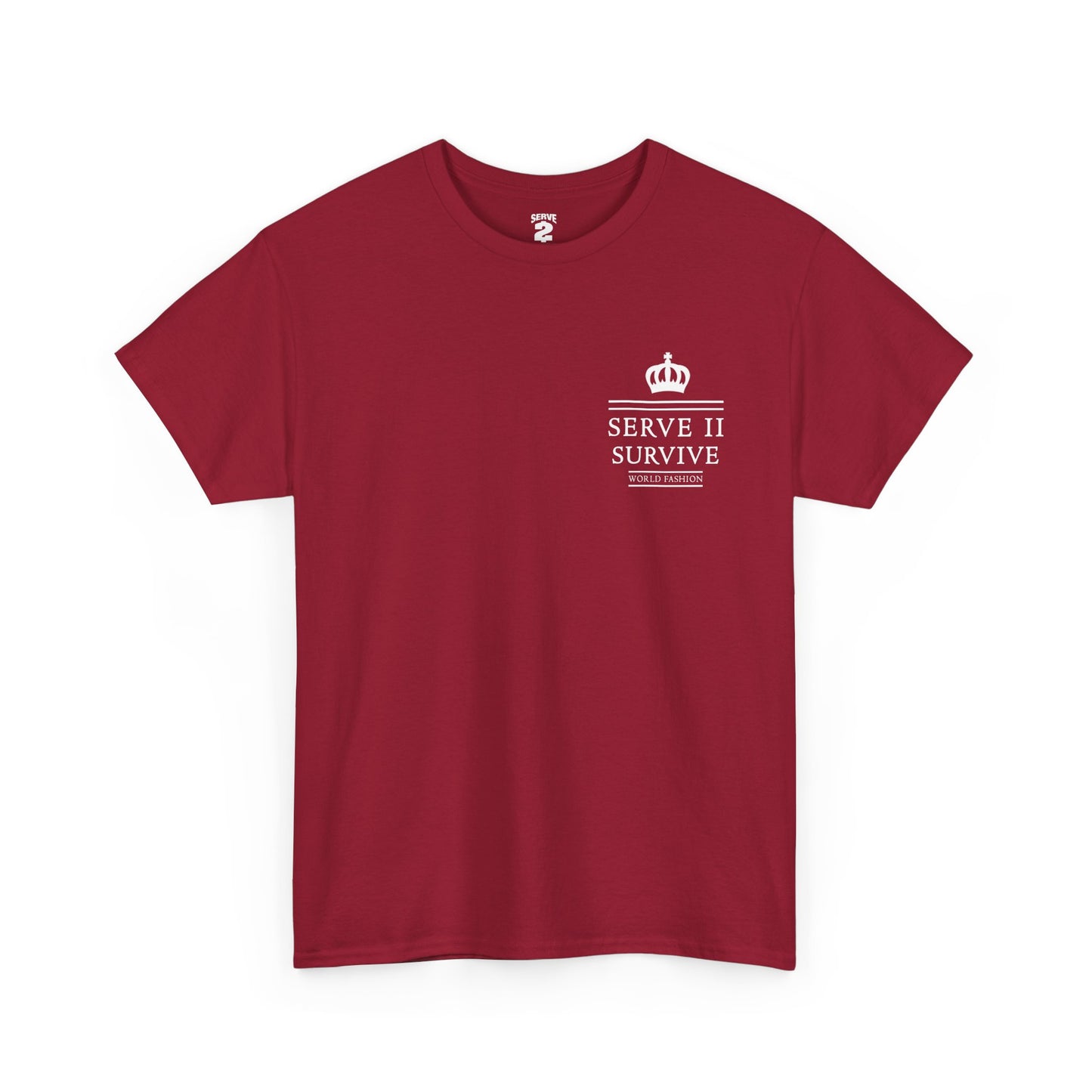 Serve 2 Survive® Block Royalty T-Shirt - Classic Stamp (White Logo)