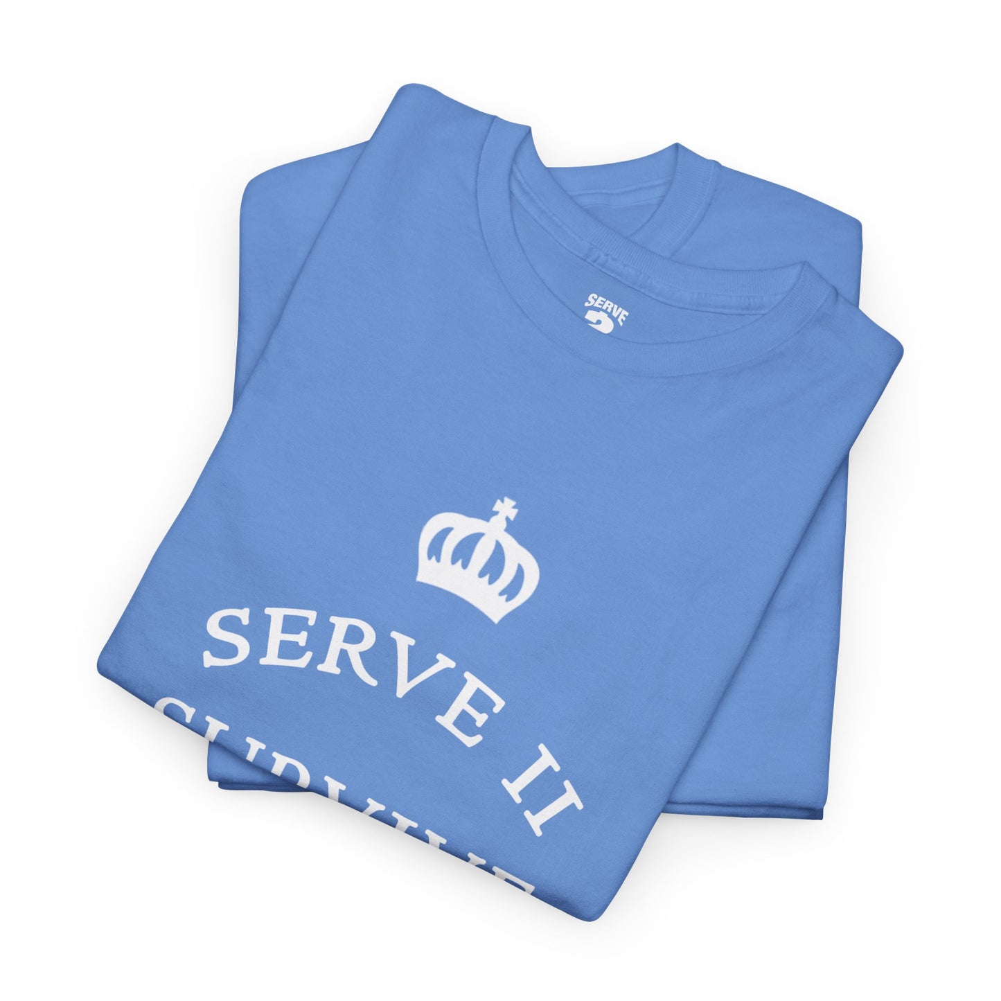 Serve 2 Survive® Crown Talk T-Shirt (White Logo)