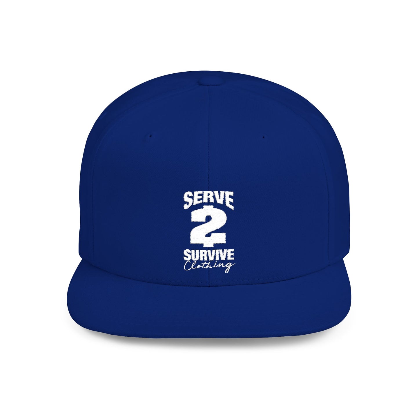 Serve 2 Survive® Logo Flat Bill Snapback Hat