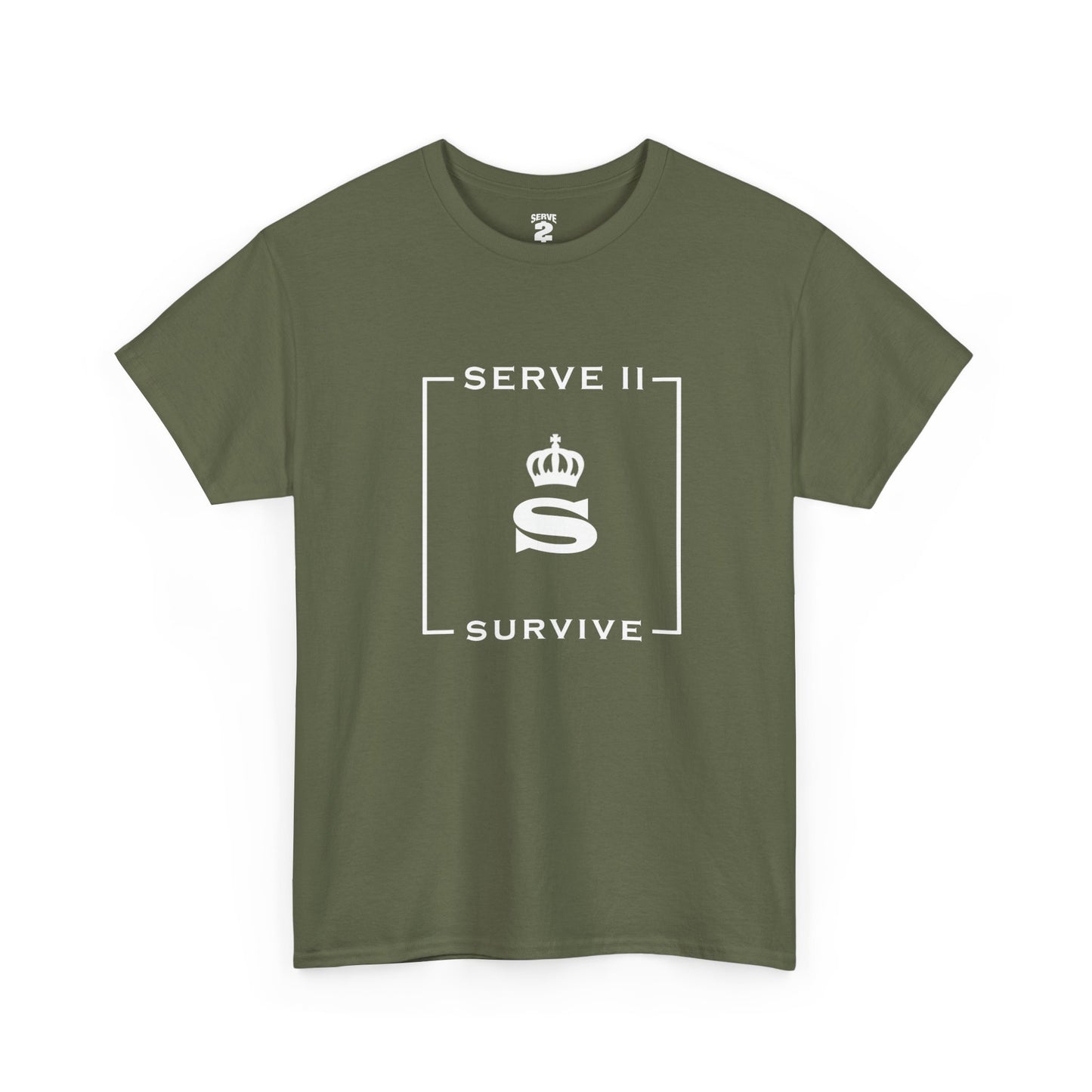 Serve 2 Survive® Le Embleme Blanc T-Shirt (White Logo)
