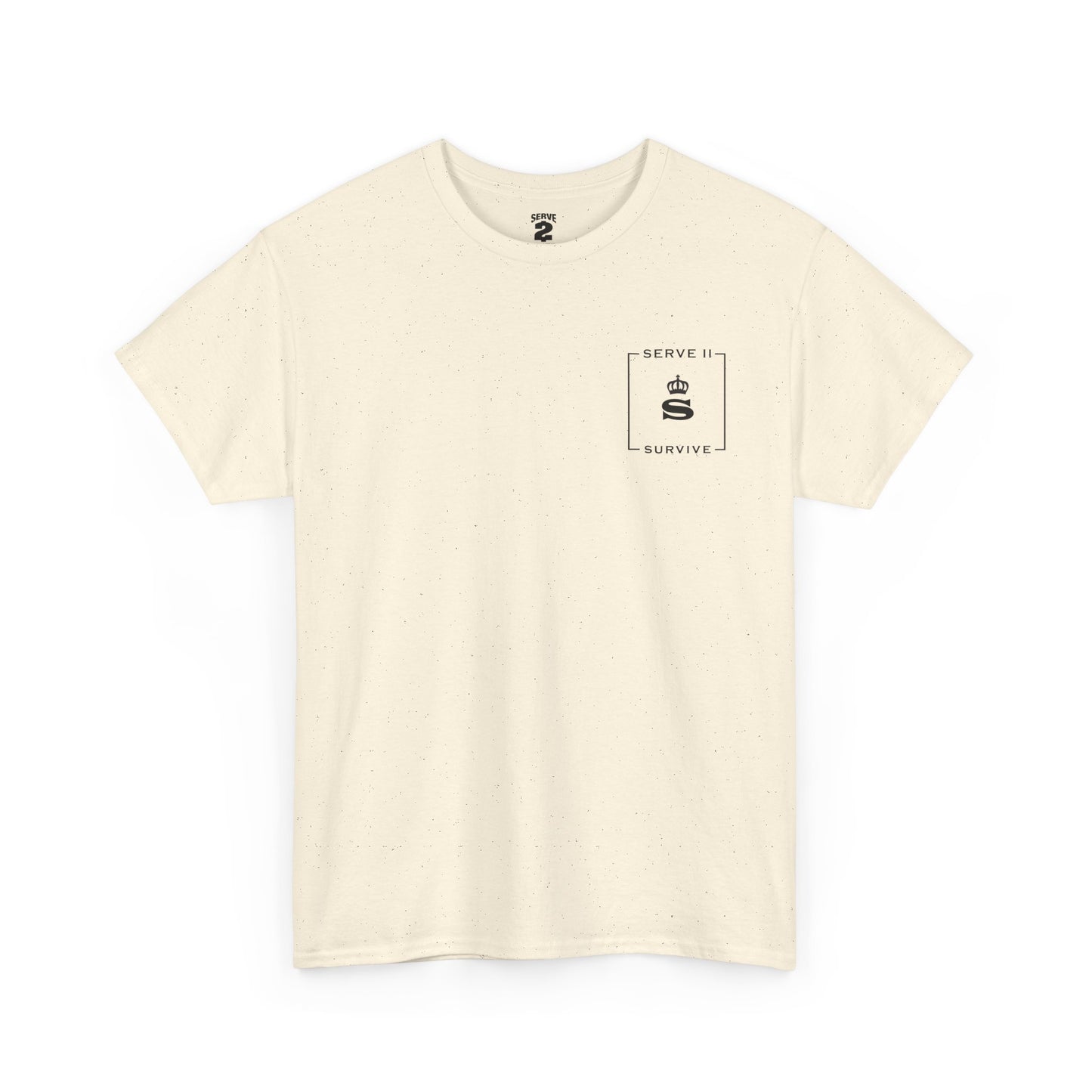 Serve 2 Survive® Le Embleme Blanc T-Shirt - Classic Stamp