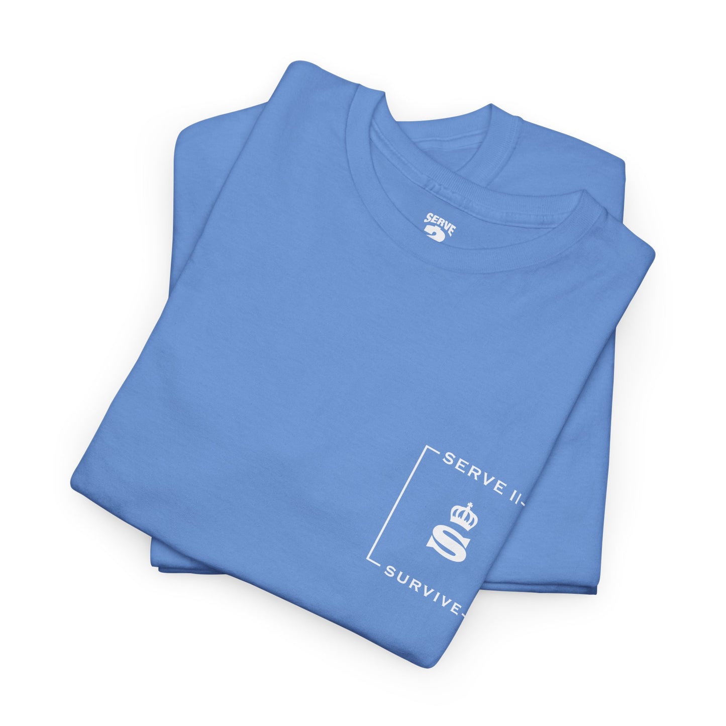 Serve 2 Survive® Le Embleme Blanc T-Shirt - Classic Stamp (White Logo)