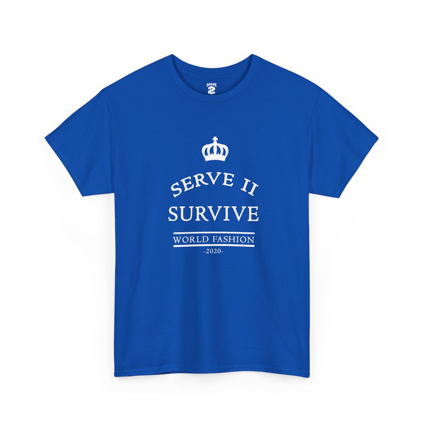 Serve 2 Survive® Crown Talk T-Shirt (White Logo)