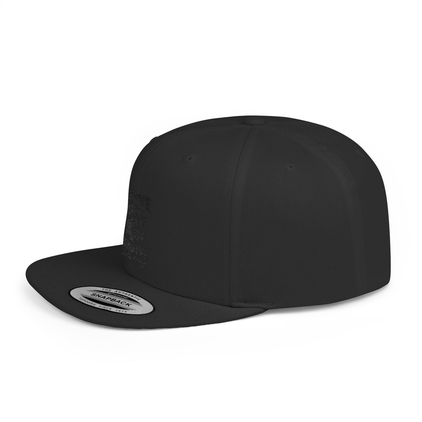 Serve 2 Survive® Flat Bill Snapback Hat - Black 'Serve 2 Survive' Design