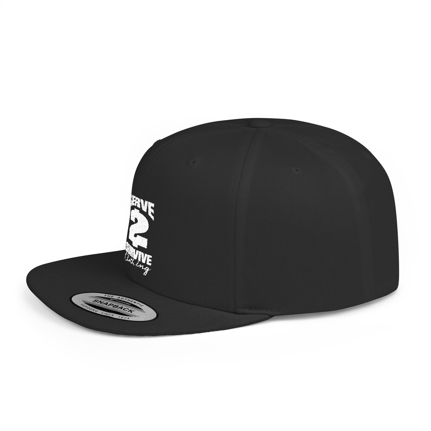 Serve 2 Survive® Logo Flat Bill Snapback Hat