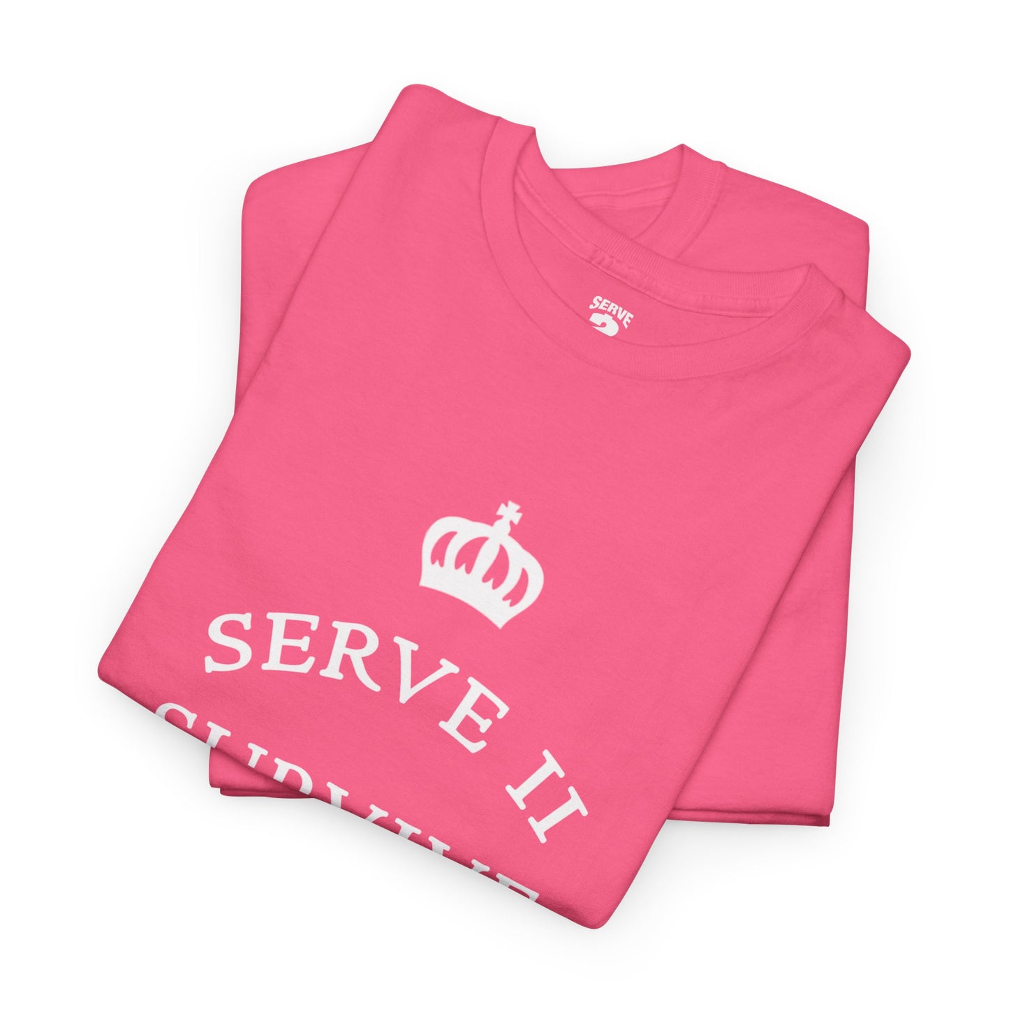 Serve 2 Survive® Crown Talk T-Shirt (White Logo)