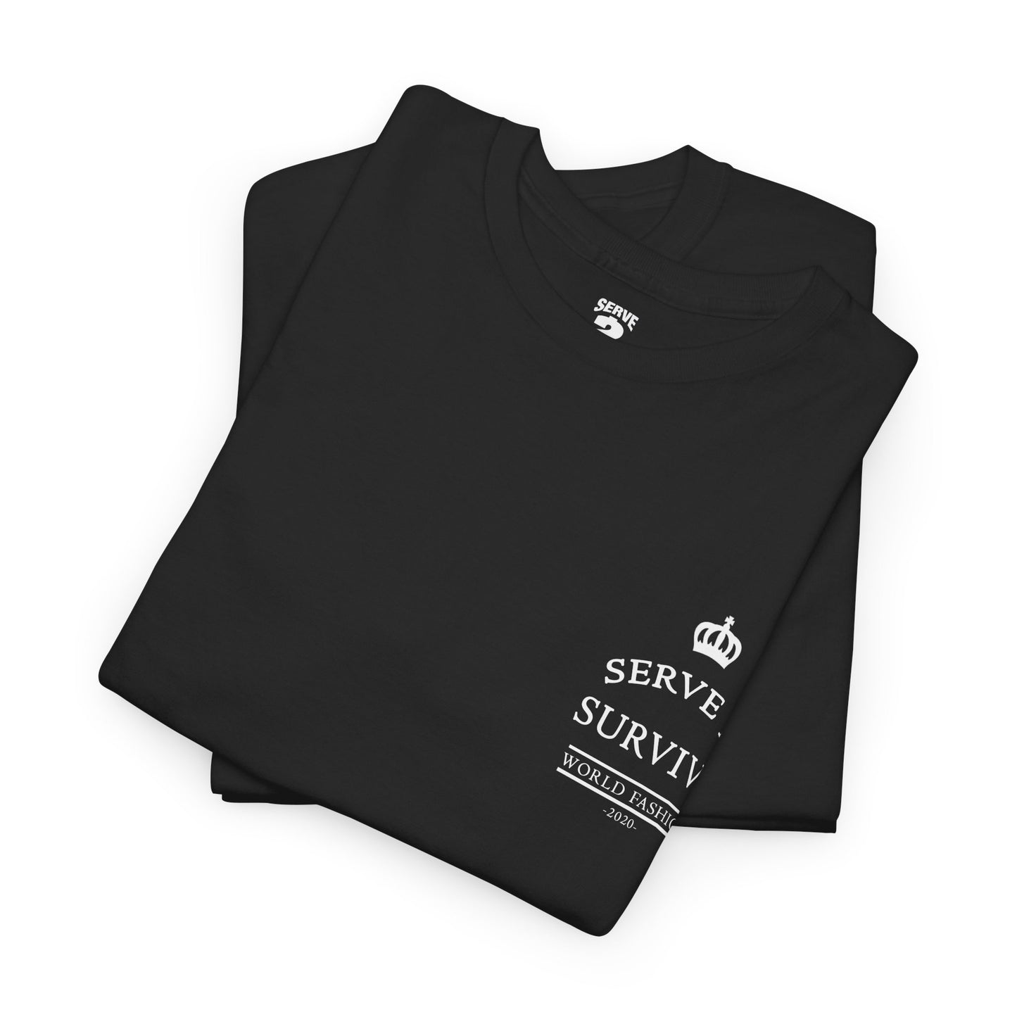 Serve 2 Survive® Crown Talk T-Shirt - Classic Stamp (White Logo)