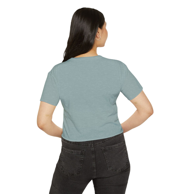 Popular Hustler Women's Festival Crop Top (White Logo)