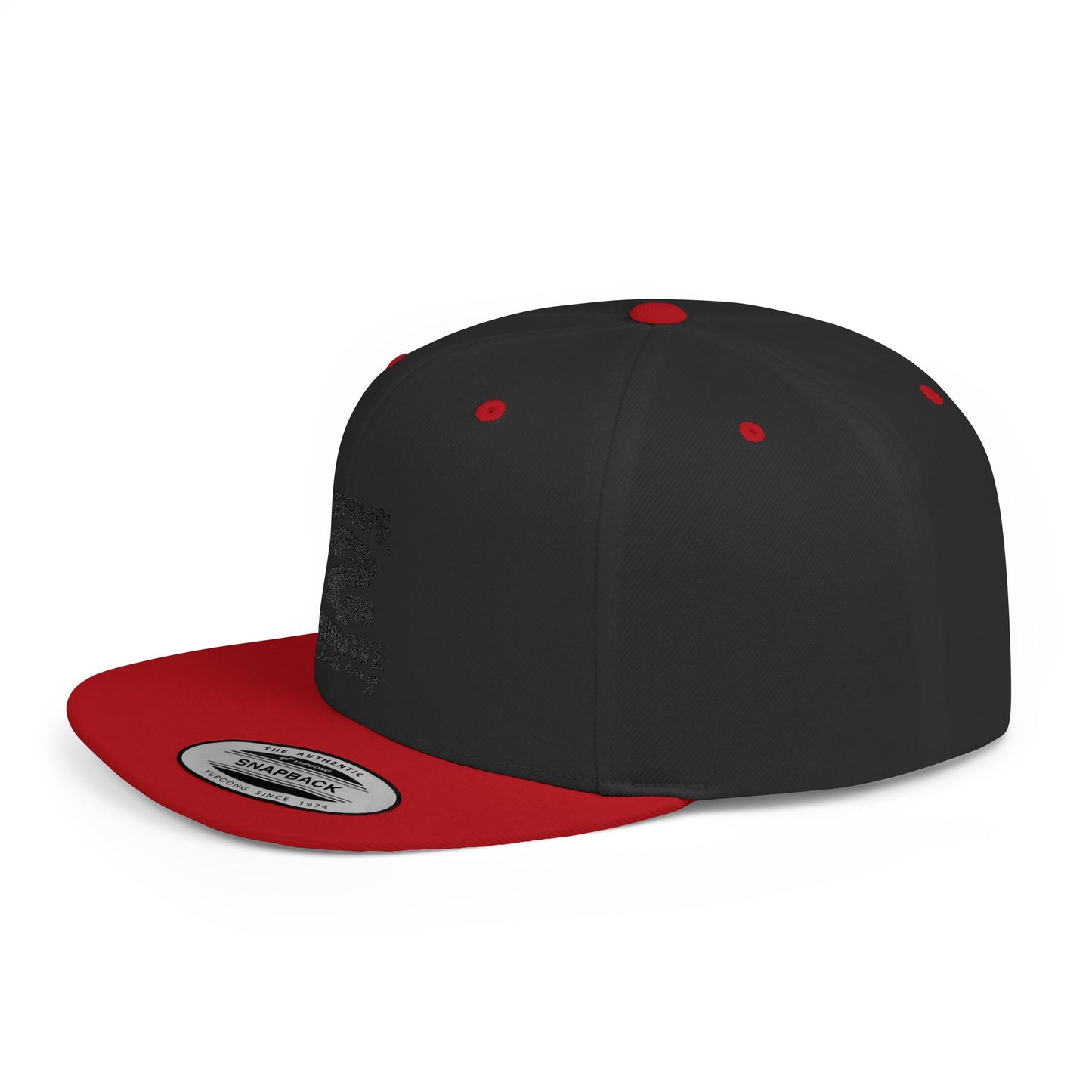 Serve 2 Survive® Flat Bill Snapback Hat - Black 'Serve 2 Survive' Design