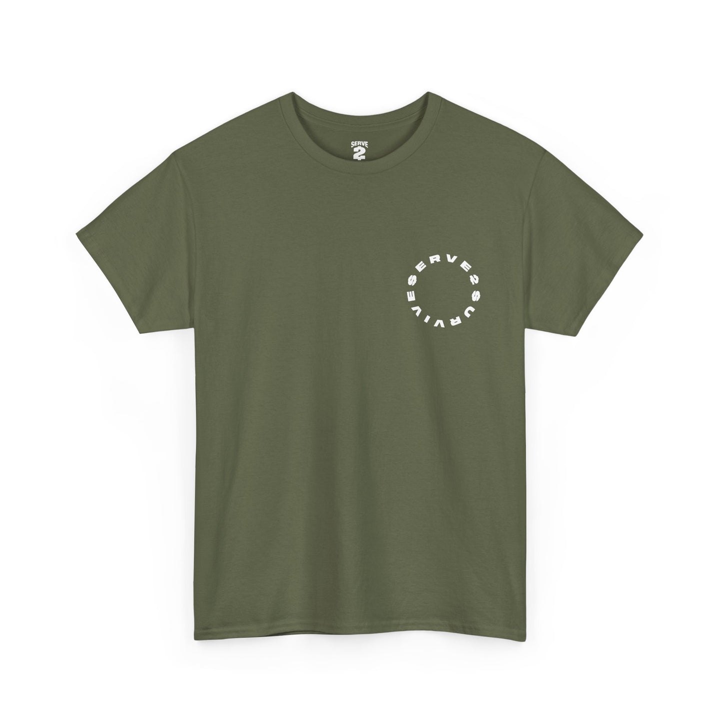 Serve 2 Survive® Winner's Circle T-Shirt - Classic Stamp (White Logo)