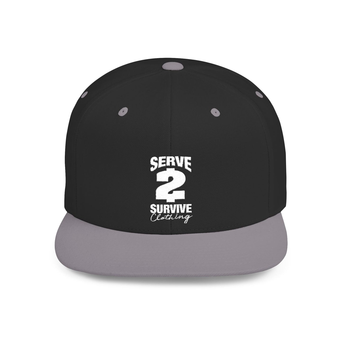 Serve 2 Survive® Logo Flat Bill Snapback Hat