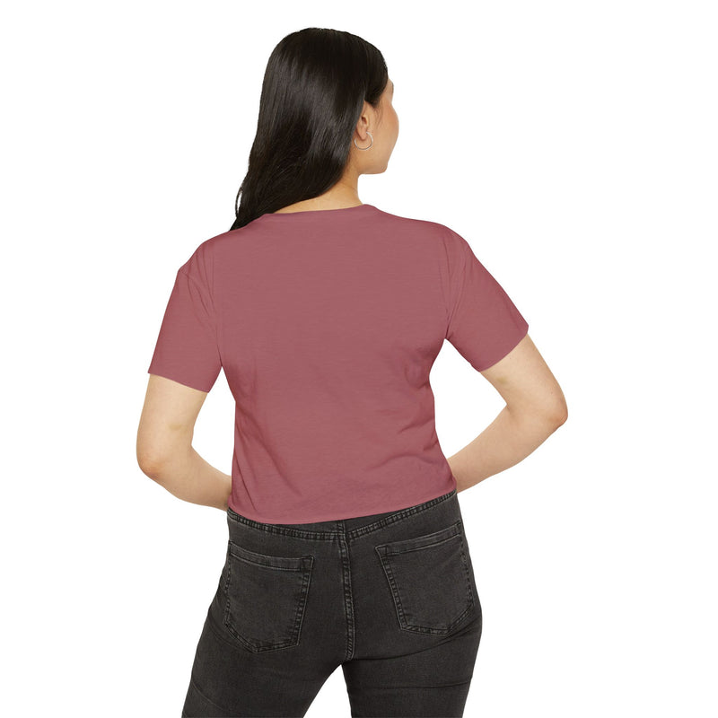 Popular Hustler Women's Festival Crop Top (White Logo)
