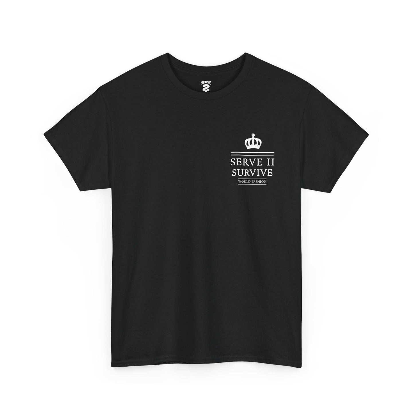 Serve 2 Survive® Block Royalty T-Shirt - Classic Stamp (White Logo)