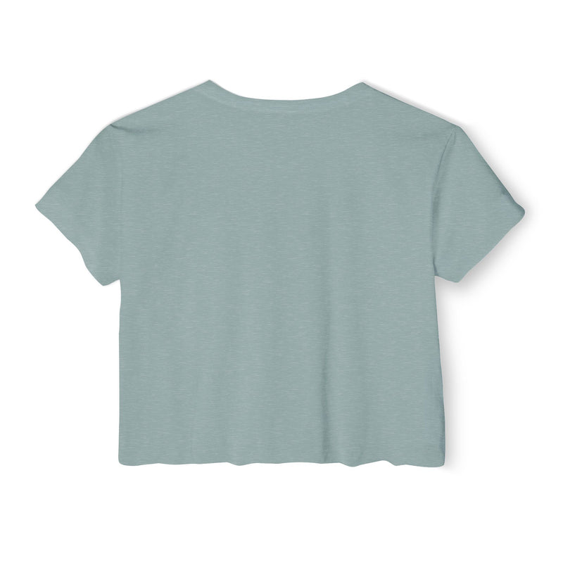 Popular Hustler Women's Festival Crop Top (White Logo)