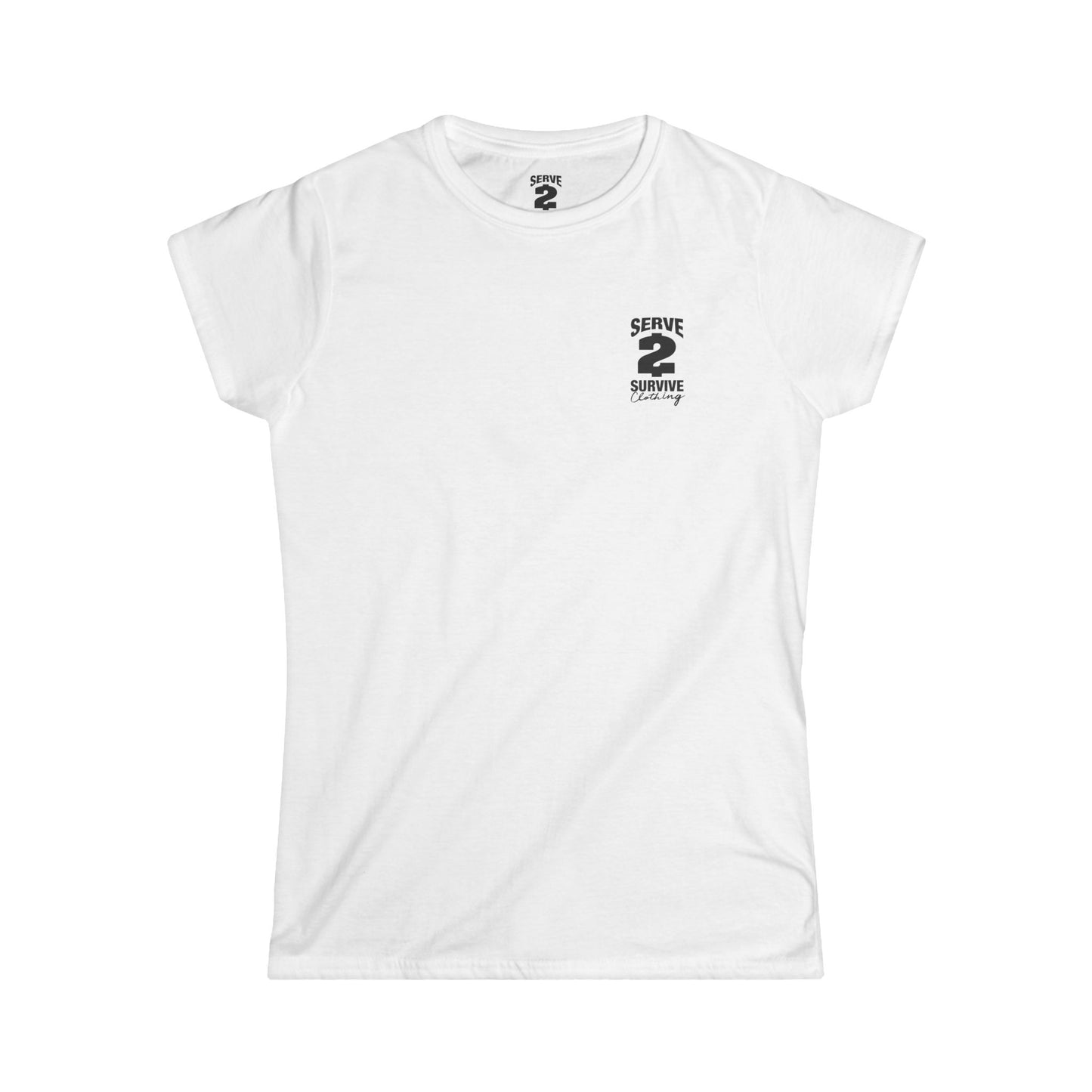 Serve 2 Survive® Logo Women's Softstyle T-Shirt - Classic Stamp