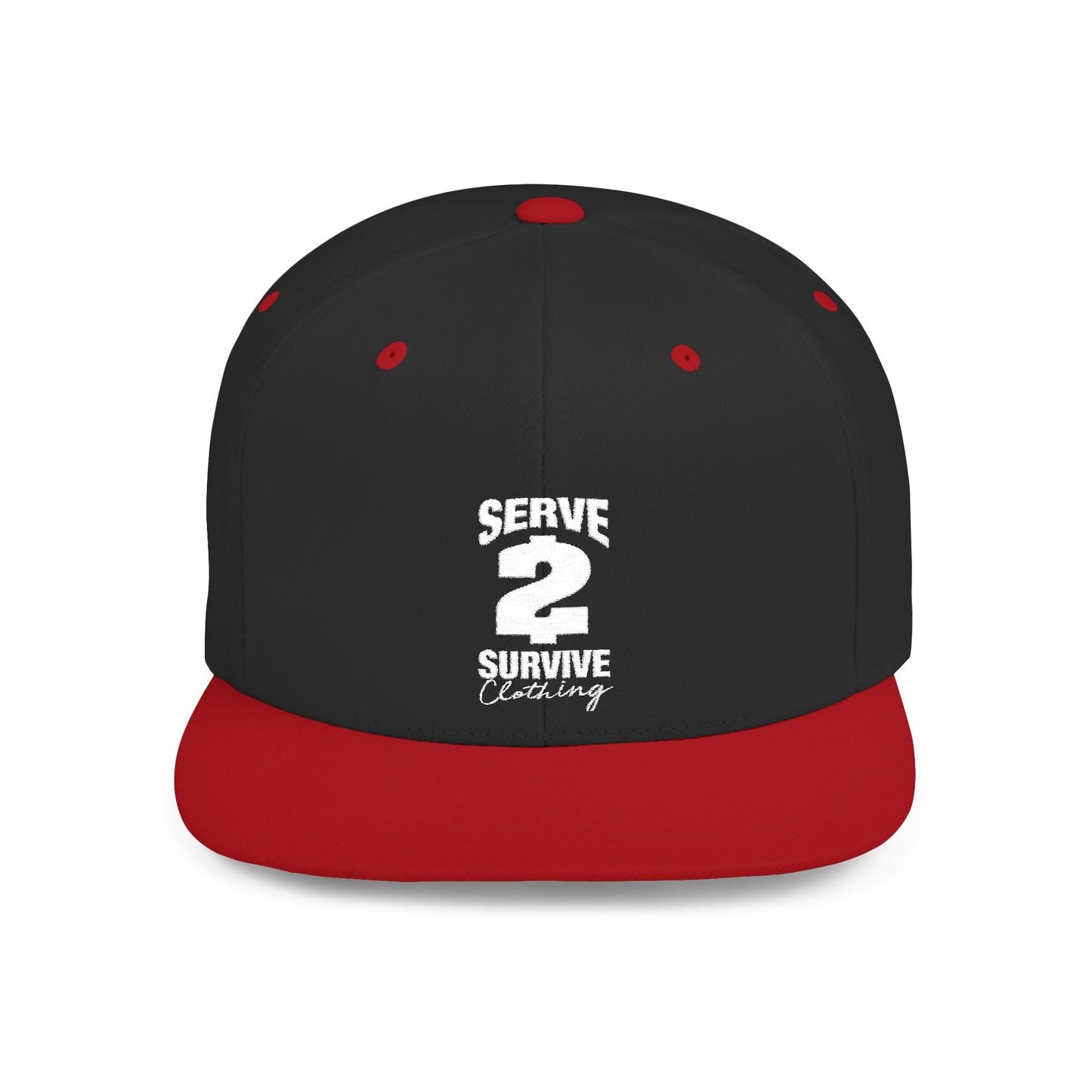 Serve 2 Survive® Logo Flat Bill Snapback Hat