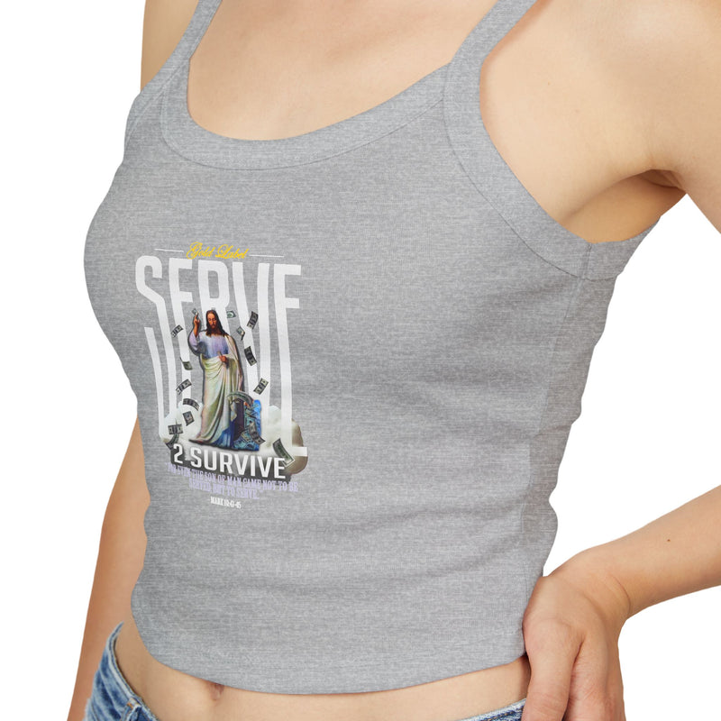 Serve God Women's Spaghetti Strap Tank Top