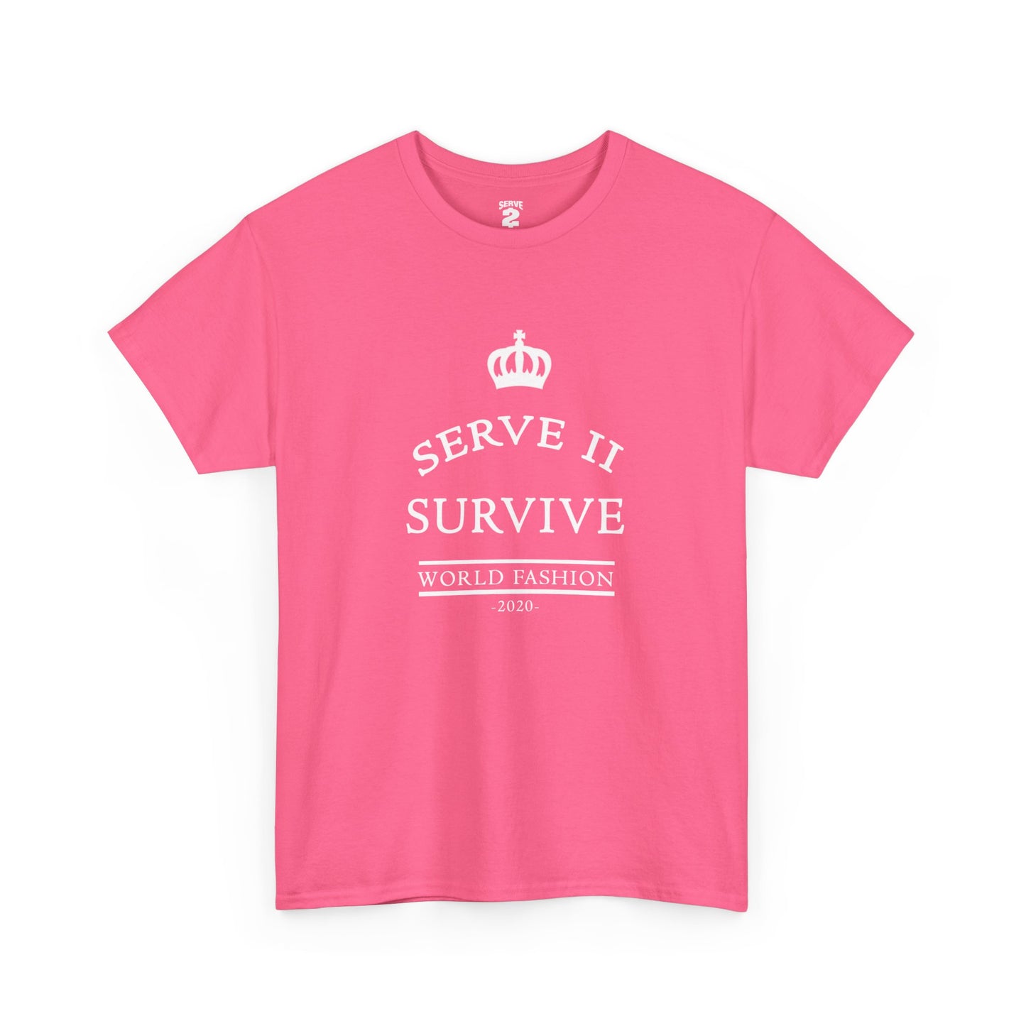 Serve 2 Survive® Crown Talk T-Shirt (White Logo)