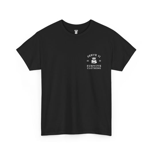 Serve 2 Survive® S2S Mark T-Shirt - Classic Stamp (White Logo)