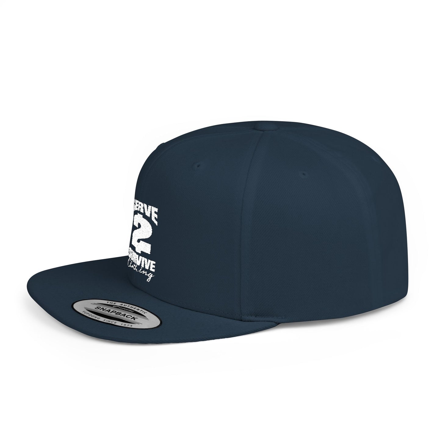 Serve 2 Survive® Logo Flat Bill Snapback Hat